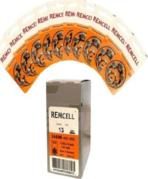 Remcell 13 Numara İşitme Cihaz Pili Kulaklık Pili 6'lı Blister-10 PAKET - Image 1