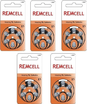 Remcell 13 Numara İşitme Cihaz Pili Kulaklık Pili 6'lı Blister-5 PAKET - Image 1