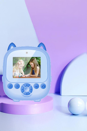 Torima Cmr-21 Mavi Dijital Video Fotoğraf App Destekli Çocuk Kamerası Termal Resim Kağıt Baskılı Yazıcı - Image 1