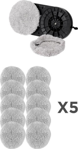 Torima HUTT Torima Cam Temizleme Robotu 5'Li Set (10 Adet) Ddc55 , C65 , C6 , S8 Uyumlu Mikro Fiber Yedek Bezi - Image 1