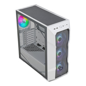 Cooler Master MASTERBOX TD500 TD500V2-WGNN85-STU 3.1 - MID ATX 4x120mm Fans ARGB White Mesh Front 850W PSU 80+ Gold