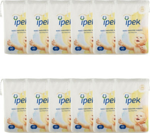 İpek Maxi 60'lı 12 Paket Bebek Temizleme Pamuğu - Image 1