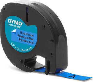 DYMO LetraTag Plastik Etiket Şerit Mavi 59426 (12mm x 4 metre) - Image 1