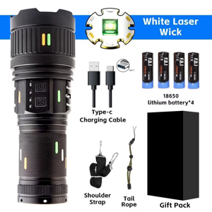 F.B.I Pro F-3001 Alüminyum TG LED Güç Göstergeli Type-C Şarjlı El Feneri - Image 1