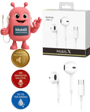 Xpremium MobiLX iPhone 15/16 Type-C Kablolu Kulaklık – Orijinal Ses, Mikrofonlu, Tak-Çalıştır - Image 1