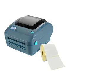 Xprinter XP-490B USB Barkod Yazıcı + 1 Adet 100X100 (500 Sarımlık) Termal Etiket - Image 1
