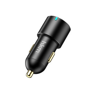 hkm tech HYPER 60W Hızlı Şarj Destekli, 3 girişli (2xType-C 1xUSB) Araç İçi Çakmaklık Şarj Aleti - Image 1