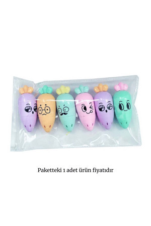 Taros Unick Color Havuç Mini Fosforlu Kalem 1 Adet - Image 1