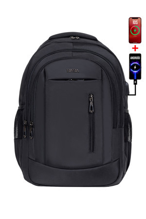 Dada Unisex Siyah Okul Sırt Çantası Büyük Boy Usb Type-C Su Geçirmez Oxford Kumaş Lise Üniversite - Image 1