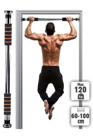 Vanckey Barfiks Demiri Kapı Barı Koridor 60-100cm Koridor Barfiksi Barfix Spor Aleti Demiri Barfiks Çubuğu - Image 1