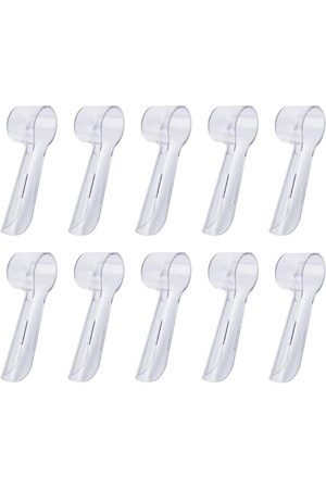 Orident Oral B Şarjlı Ve Pilli Diş Fırçaları Ile Uyumlu Yedek Başlık Koruyucu Kapak Renkli 10’Lu Set - Image 1