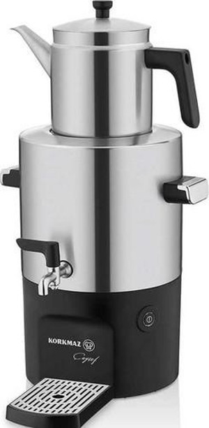 Korkmaz Çayşef Inox/Satin Semaver - Image 1