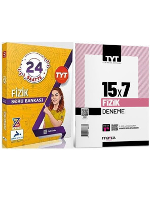 2024 Paraf TYT Fizik Soru Z Takımı ve Marka TYT Fizik 15x7 Deneme Seti - PRF Paraf Yayınları - Image 1