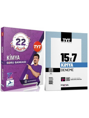 2024 Paraf Z Takımı 22 Saatte TYT Kimya Soru ve Marka TYT 15x7 Kimya Deneme Seti - PRF Paraf Yayınları - Image 1