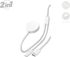 X-GoLink 2 in 1 Kablosuz Manyetik Şarj Cihazı Type-C - Lightning Şarj ve Data Kablosu Xlevel - Image 1