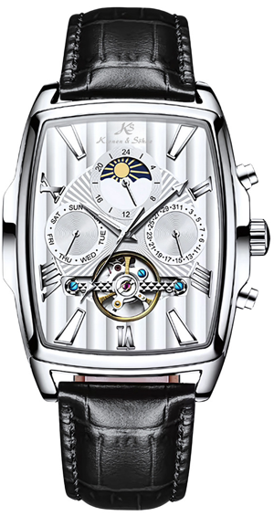 Kronen&Söhne Cube Tourbillon Mekanik Otomatik Erkek Kol Saati - Image 1