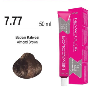 NEVACOLOR SAÇ BOYASI 7.77 BADEM KAHVESİ - Image 1