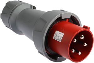 Mennekes TYP 3381 125A 5P 400V IP67 Sanayi Tipi Fiş – Trifaze Endüstriyel Güç Konnektörü - Image 1