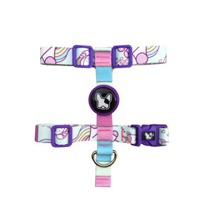 Dogness H-tip Unicorn Blue L Orta-Büyük Irk Köpek Göğüs Tasması (Göğüs 48 cm x 75 cm) - Image 1