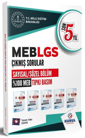 LGS Son 5 Yıl Tıpkı Basım Çıkmış Soru Kitapçıkları - Kurul Yayıncılık - Image 1
