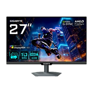 GIGABYTE M27UP 27″ 4K 160Hz FHD 320Hz 1ms HDMI DP Type-C G-Sync FreeSync HDR400 UHD Dual Mode SS IPS Gaming Monitör - Image 1