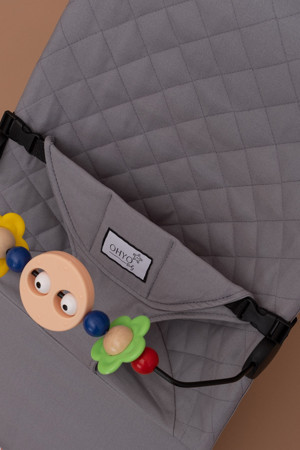 Ohyo Baby Sallanan Bebek Sandalyesi Ana Kucağı Kılıfı - Gri - Image 1