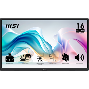 MSI PRO MP165 E6 15.6 inc  60Hz 4ms HDMI Type-C IPS Portatif Monitör - Image 1