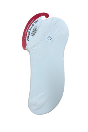 Vakre 12 Çift Beyaz Renk Sneaker Çorap - Image 1