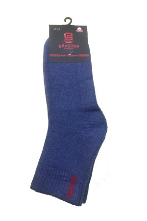 Gönültaş 3 Çift Mavi Renk Dikişsiz Termal Çorap - Image 1