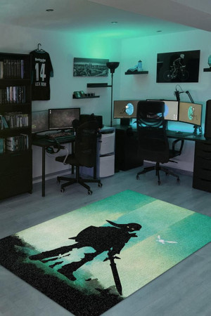 Homshtag The Legends Of Zelda Çok Renkli Oyuncu Halısı Renkli Gamer Temalı League Of Zelda Sever Halı - Image 1