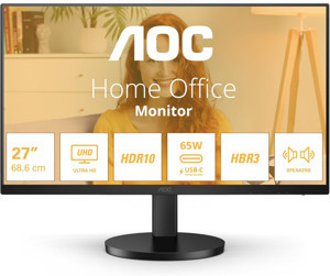 AOC 27" U27B3CF 4ms 60Hz USB UHD IPS Type-C 4K Adaptive-Sync Monitör - Image 1