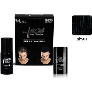 Ceyyiz Color One Topik 25 gr + 100 ml Sprey Hediyeli Saç Tozu Siyah - Image 1