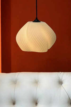 Oxyteez Vintage Bohem Vegan 3D Tekli Sarkıt Avize – Beyaz Dekoratif Tasarım - Image 1