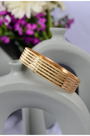 Kado Kuyumculuk 16 Gr (Gram) 22 Ayar Oluklu Desen Bilezik