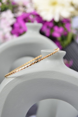 Kado Kuyumculuk 14 Gr (Gram) 22 Ayar Ankara Burması Bilezik