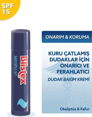 Blistex Kuruyan Ve Çatlayan Dudaklara Yoğun Bakım Gkf 15 Medplus Stick Spf15 4,25 G - Image 1