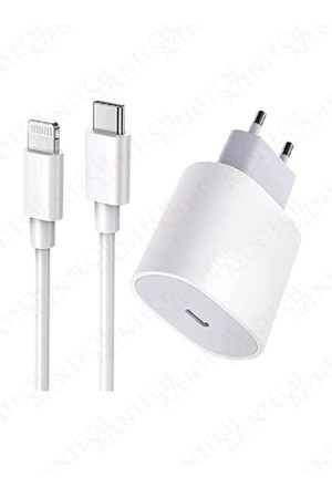 Apple Type-C 20W (Watt) Hızlı Şarj Cihazı Adaptörü Ve Lightning Kablolu Kutulu Set - Image 1