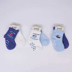 Katamino Filip 2'li Abs'li Erkek Bebek Soket Çorap K44143 Asorti - Image 1