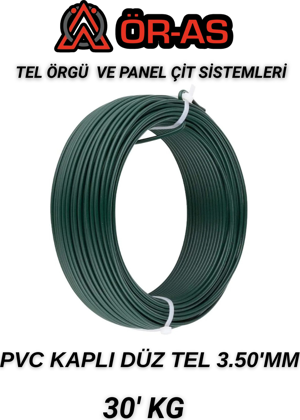 Ör-As Tel Örgü Pvc - KaplıDüz Tel - 3.5 Mm Kalınlık(- 30 - Kg -) - Image 1