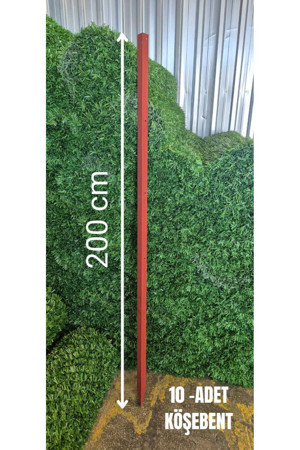 Ör-As Tel Örgü & Panel Çit Sistemleri Köşebent Demir Kazık Sivri Antipaslı -( 40 X 40 ) - 4 Mm 200 Cm Yükseklik ( 10 Adet ) - Image 1