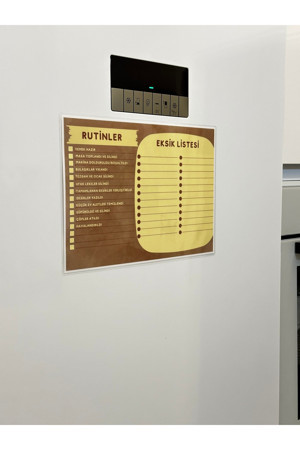 Renkli Zeka Eksik Listesi Magnetli Rutin Listesi Mutfak Buzdolabı Üstü Yırtılmaz Yıpranmaz Yaz Sil - Image 1