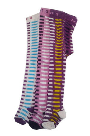 Kız Bebek Çocuk Renkli Külotlu Çorap 3 lü Paket 41955 - Image 1