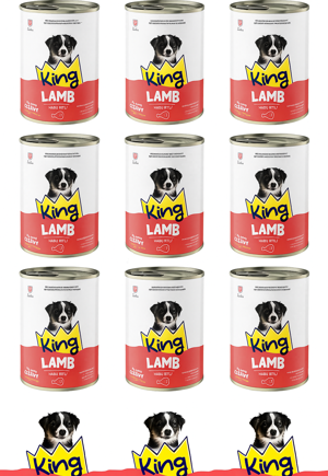 Mascot KİNG MASKOT KUZU ETLİ YAVRU KÖPEK MAMASI 400 GR (12 ADET) - Image 1