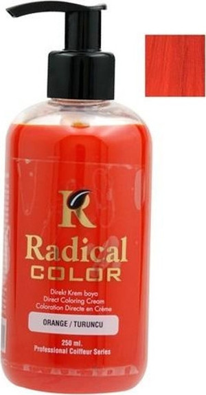 Radical Color Su Bazlı Saç Boyası 250ml Turuncu - Image 1