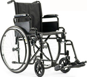 Life Net Medikal Tekerlekli Sandalye Manuel Katlanabilir Siyah Bme4611D - Image 1