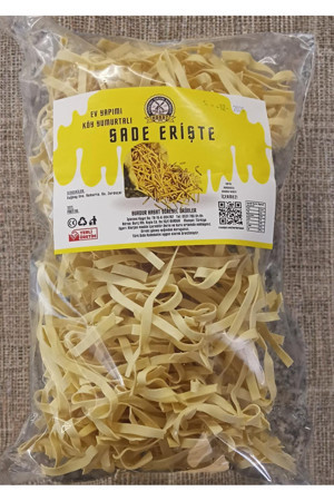 Burdur Hasat 500 gr Ev Yapımı Tagliatelle Kesim Sade Erişte - Image 1
