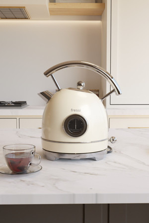 Fressi Isı Göstergeli Retro Kettle Su Isıtıcısı 1,8 Litre Fr-Kt06 Magnoli - Image 1