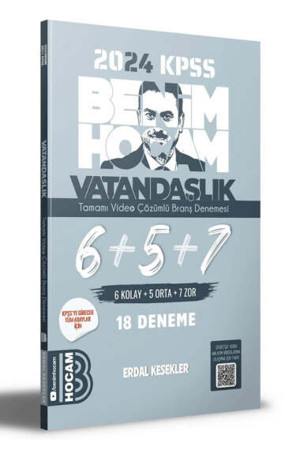 Benim Hocam Yayınları Kpss Vatandaşlık Tamamı Çözümlü 6+5+7 Deneme - Benim Hocam Yayınları - Image 1