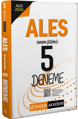 2026 ALES Tamamı Çözümlü 5 Deneme Pegem Yayınları - Pegem Akademi Yayıncılık - Image 1