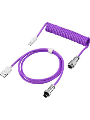 Silabor Coiled Kablo, Sarmal Kablo, Mekanik Klavye Kablosu, Type C USB Kablo [oyuncu Klavyesi Kablosu] - Image 1
